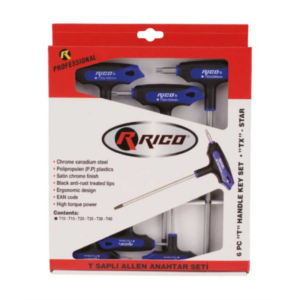 6 PC T TİP DELİKLİ TORX