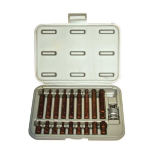 19 PC KAPLAMALI DELİKLİ TORX BİTS SET