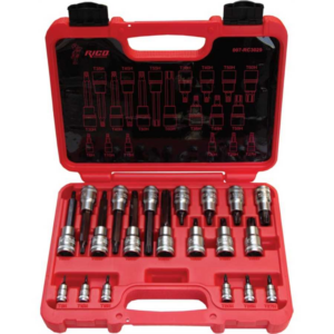 20 PC 1/4-1/2 DELİKLİ TORX LOKMA SETİ
